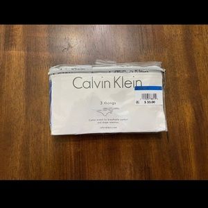 NWT Calvin Klein cotton thong pack XL